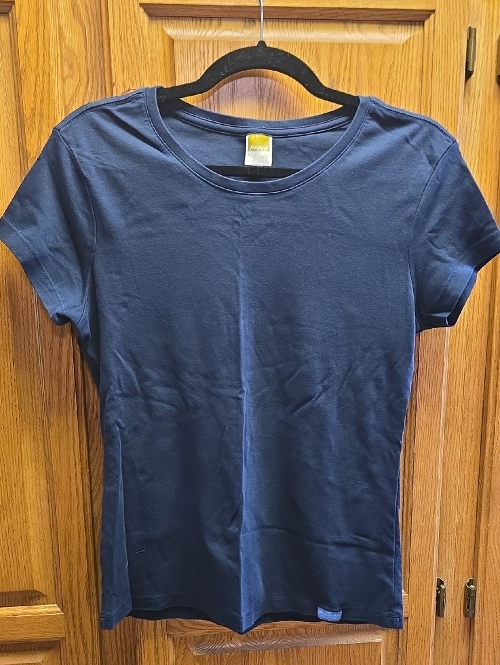 Onno Womens Medium Pima Cotton Tee Shirt, Navy Blue